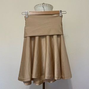 American Apparel Champagne Gold Skirt